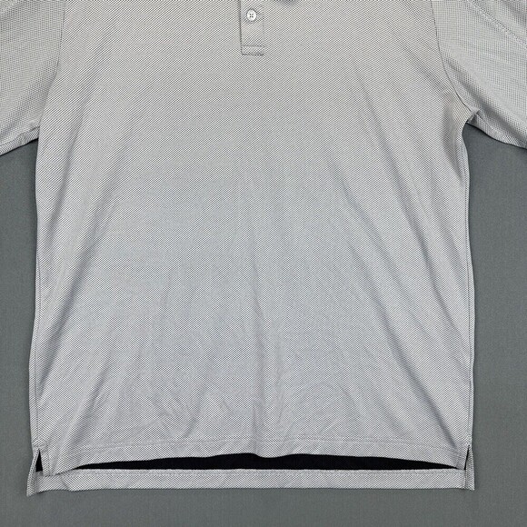 Callaway Polo Shirt Men Extra Large Gray PinDot Opti Dri Swing Tech Golf Stretch - Picture 5 of 14